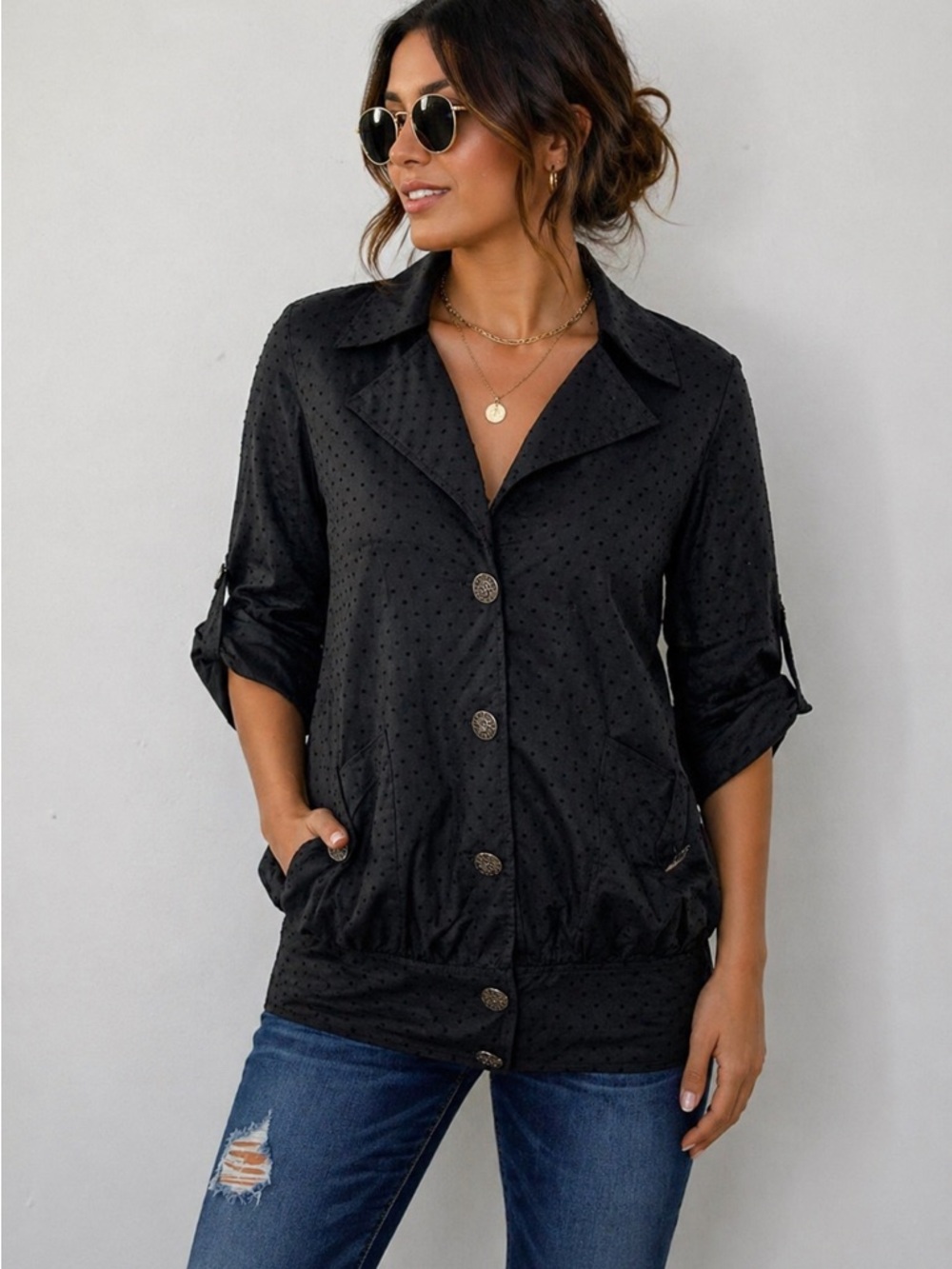 ✨ Jorya Unique Button Front Jacket/Blouse – NWT Statement Piece ✨